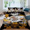 A Set of ONE PIECE Themed Bedding, 3D Digitally Printed, All-season Polyester Duvet Cover and 2 Pillowcases.