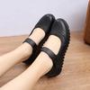 Middle-aged and Elderly Women's Leather Single Shoes, Casual and Comfortable Single Shoes