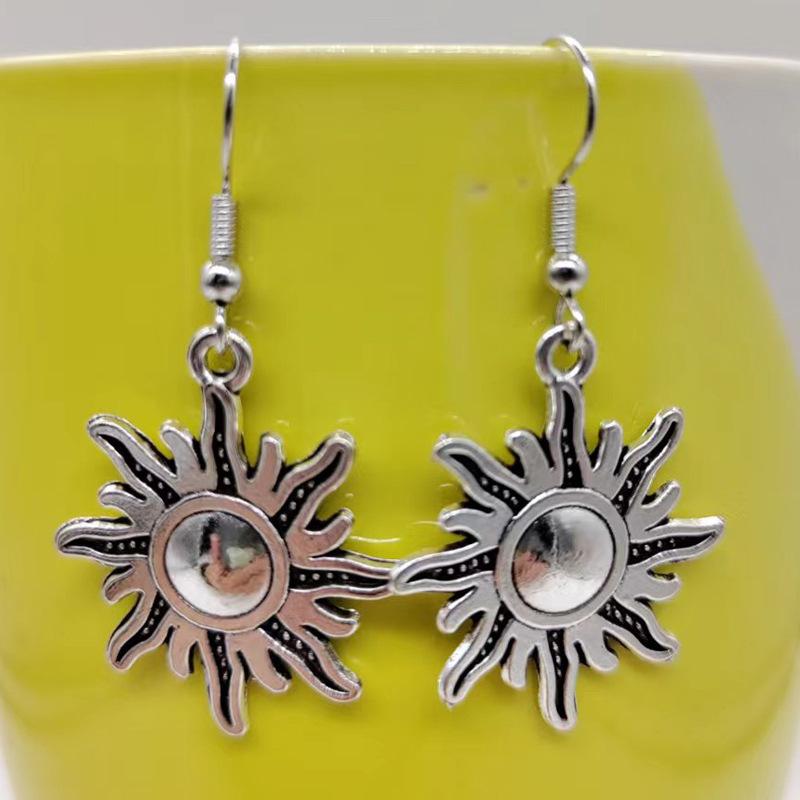 A Song of Ice and Fire Asymmetrical Sun, Moon, and Star Earrings