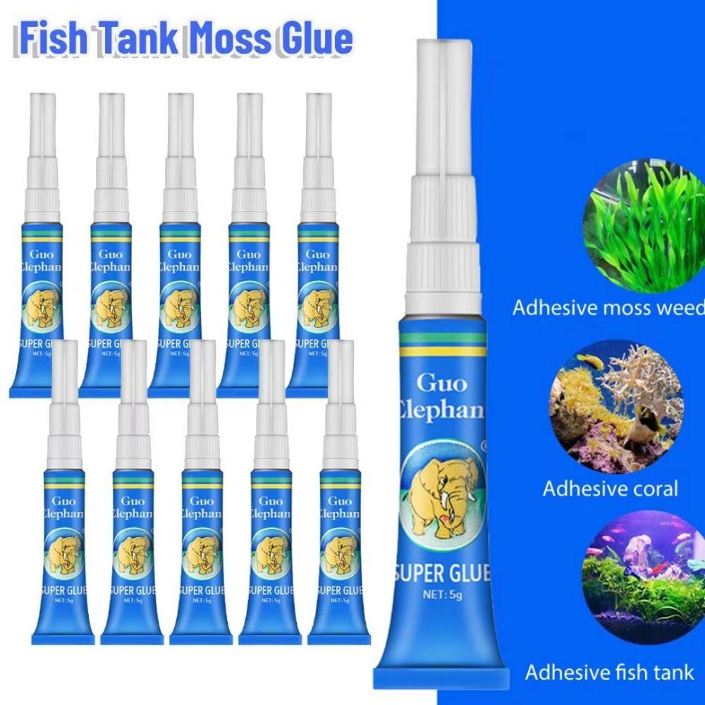 5Pcs Driftwood Fish Tank Landscaping Moss Glue Instant Water Grass Stick Fixing Glue Aquarium