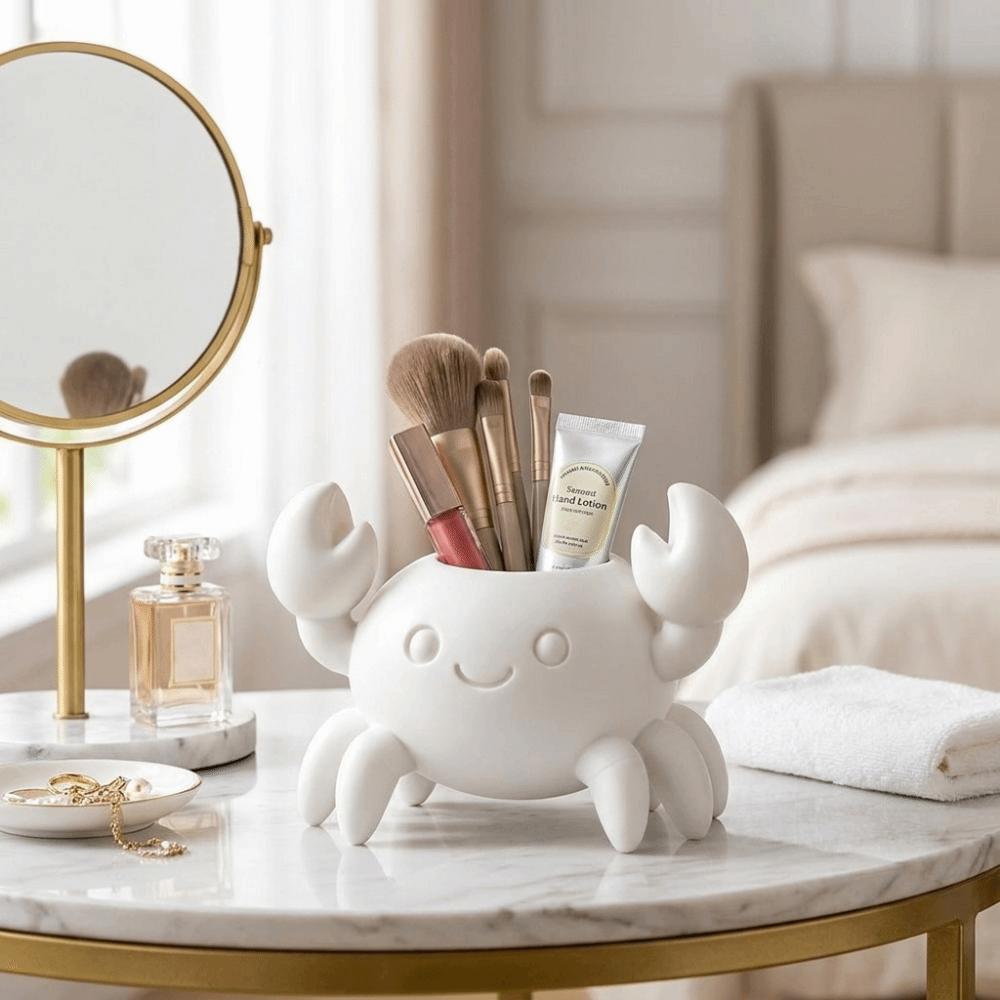 Handmade Pencil Holder Plastic Makeup Brush Holder Unique Flower Planter  Desktop Decorations
