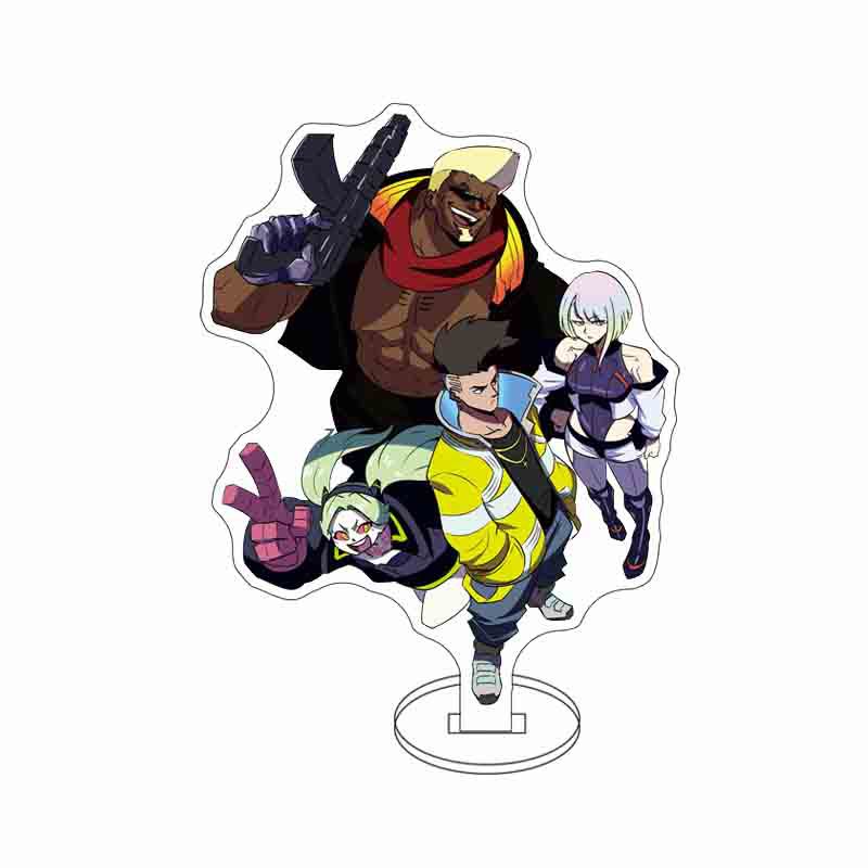 15cm Anime Edgerunners Acrylic Stands Figure Cosplay David Martinez Lucy Rebecca Stand Model Fans Christmas Gifts