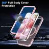 For iPhone 16 Pro Case Frosted TPU+PC Phone Cover with Magnetic Kickstand PET Screen Protector Compatible with MagSafe