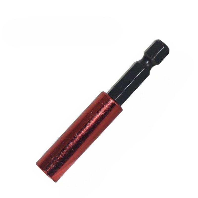 5 Stück/Set Sechskant, Oberflächenelektrophorese Rote Chargenkopf-Verlängerungsstange Kombination, Chargenkopf-Verlängerungshülse 1/4 Magnetischer Wind-Chargenkopf