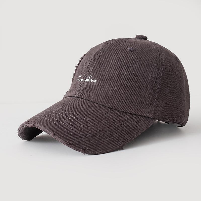 Simple small letter embroidered hat women's spring and summer casual versatile baseball cap sunscreen sunshade cap
