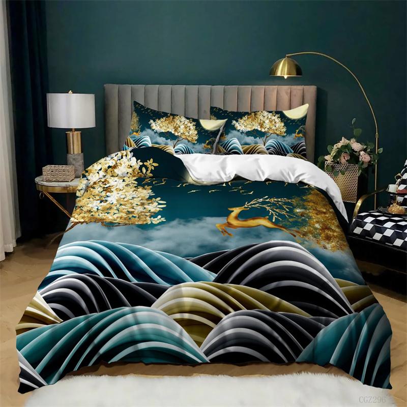 Starry Night Van Gogh Duvet Cover Set Queen Size,Oil Painting Famous Modern Classic Sky Star Art,Decorative 3 Piece Bedding Set