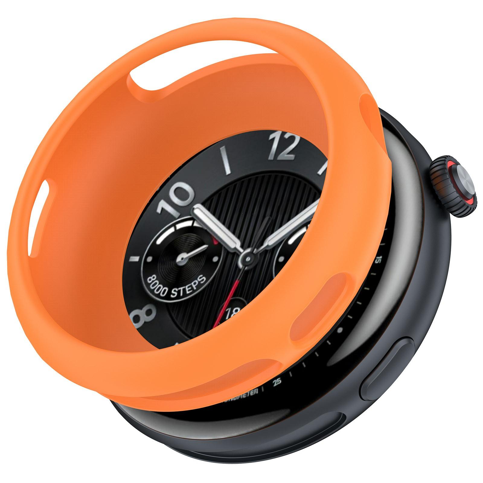 

For vivo Watch 5/5 eSIM/iQOO Watch 5 Watch Case Soft Silicone Hollow Watch Frame Cover B