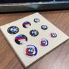 5Pcs 3D Aluminum Car Key Emblem Stickers, Auto Remote Key Logo Decal Replacement Badge Fit For BMW G30 G32 G01 G02 G05 G06 G07