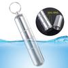 Stylish Cigarettes Container with Keychain Portable Cigarettes Holder Aluminum Metal Cigarettes Storage Tube for Men