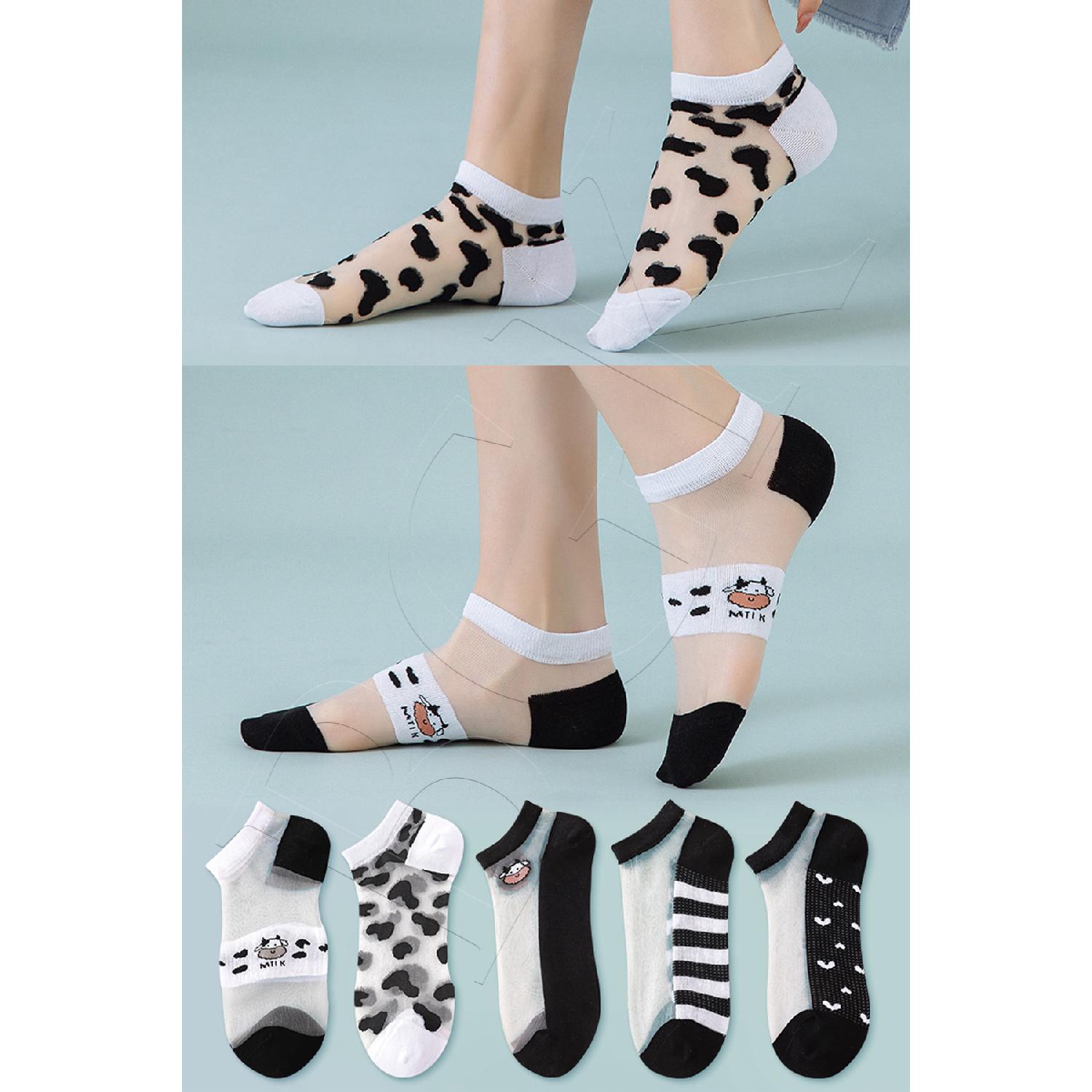 

5 пар носков из коровьего тюля 36-41