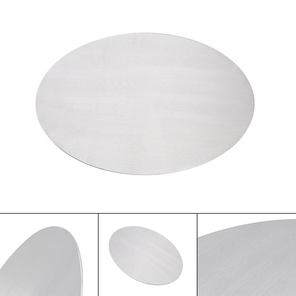 Ovales, leeres Nummernschild aus Aluminiumlegierung, DIY, universell passend für Motorräder