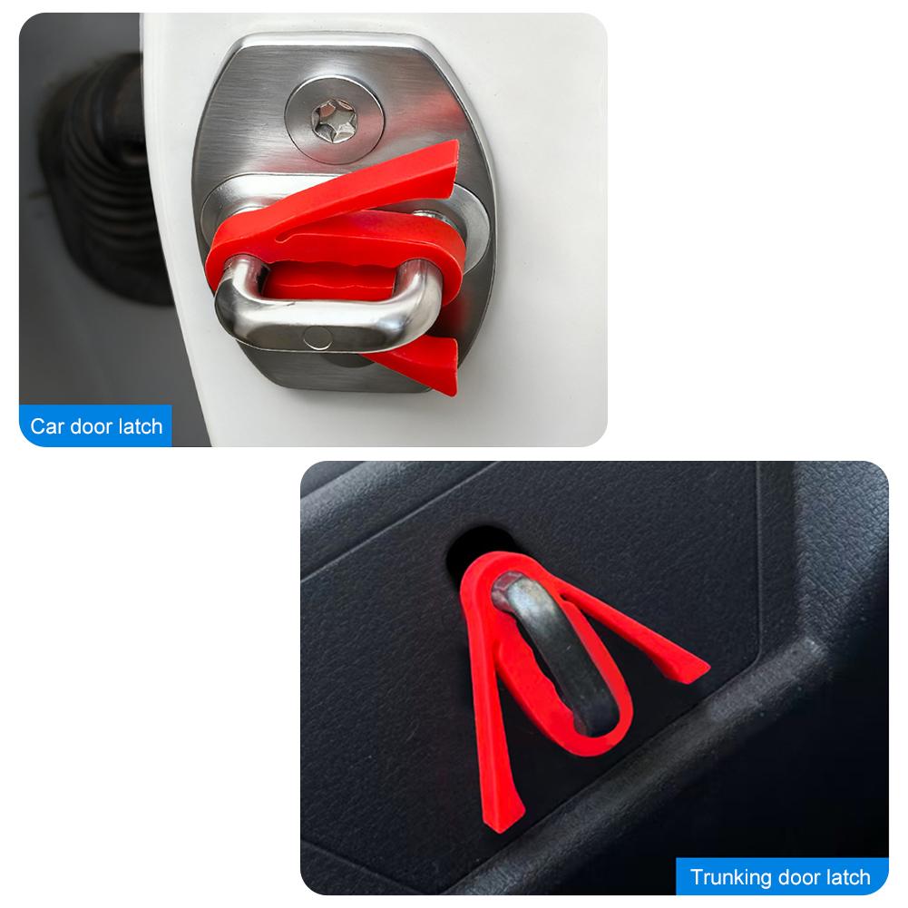 Car Door Shock Absorber Noise & Shock Reduction Enhanced Latch Protection Deadener Damper Cushion Anti-Vibration Buffer Pad