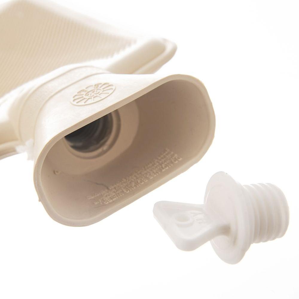 Duży Termofor Pluszowy w Pokrowcu Sweterku Ogrzewacz Gumowy na Wodę Owca