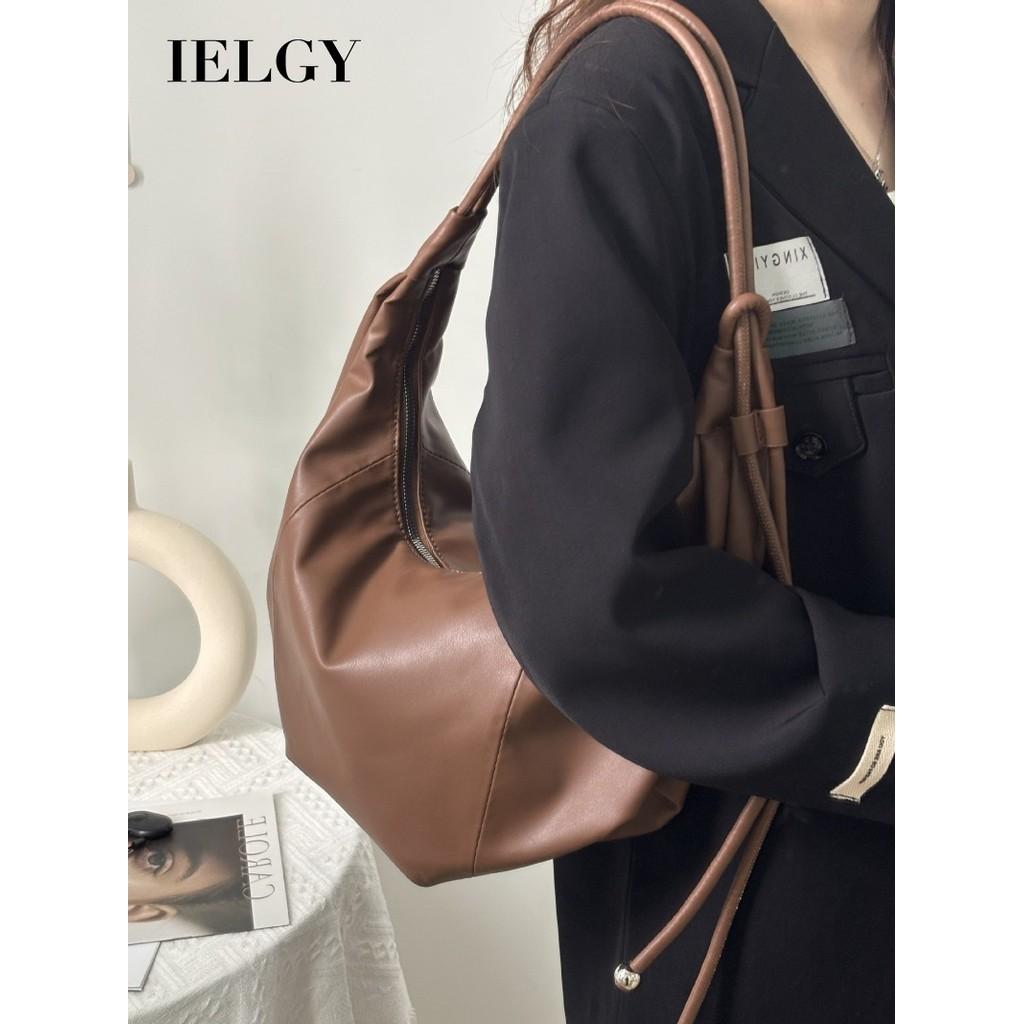 IELGY Ladies Dumpling Bag Lazy Style Retro Large Capacity Croissant Bag