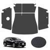 RAWAKORW Toyota Harrier New Model 80 Series Luggage Full Trunk Cover with Side and Back Synthetic Leather Cargo Mat with Waterproof and Side Black
