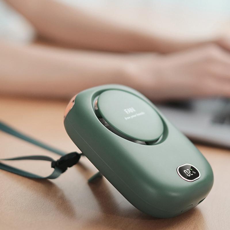 BAAU Fan Mini USB Cooler Rechargeable Ventilador Travel Handheld Silent зелёный