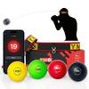 YMX BOXING Reflex Ball 4-Ball Set - APP-Connected Punching Balls for Reflex Training and Dynamic Visual Acuity Training - Boxing Balls with Adjustable