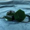 Ribbon Flocking Ring Box Velvet Ring Display Case Portable Jewelry Organizer  Spouse
