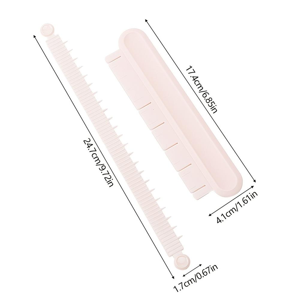 Plastic Curved Fondant Measuring Ruler Baking Tools