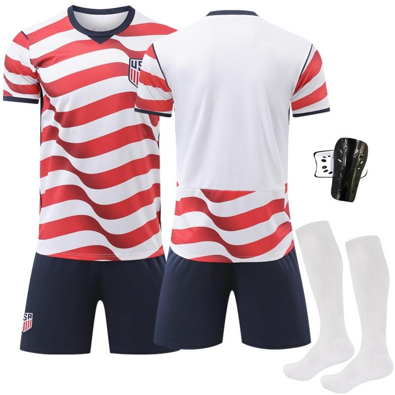 26-27 Maglia da Allenamento Coppa del Mondo Squadra USA Maglia da Casa No. 10 Pulisic 8 McKennie Maglia da Calcio Traspirante ad Asciugatura Rapida