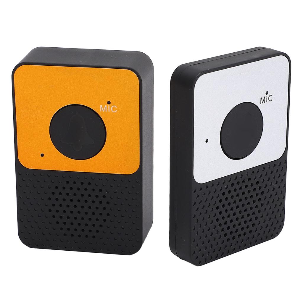 Wireless Doorbell 8 Volume Levels 1000ft Range Water Resistant LED Flash 4 Ringtones Two Way