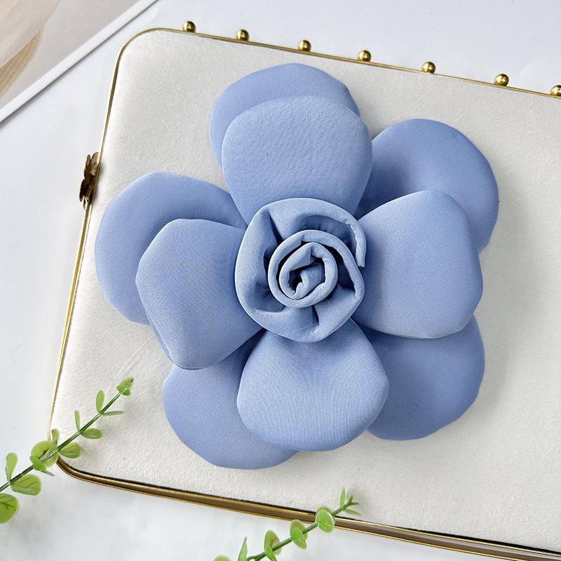 3D Flower Petal Applique Dress Garment Accessories Camellia Flower Patches Handmade Clothing Dress Decoration Corsage