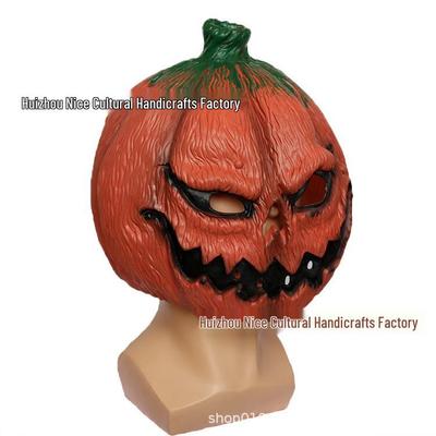 Scary Pumpkin Latex Halloween Mask for Costume or Cosplay
