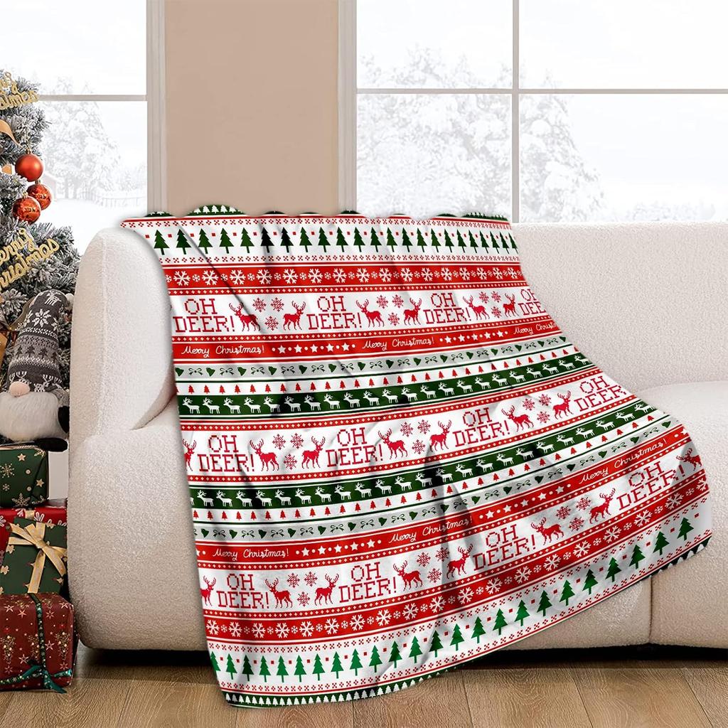 GUOYU Blanket Flannel Bed Blanket Cartoon Sleepy Gnome Purple CozySoft Plush Blankets for Bed Couch Living Room Sofa Chair 60x80 Inch
