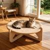 Solid Wood Pet Hammock & Scratching Post