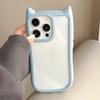 Applicable To IPhone15 Transparent Mobile Phone Case Three Dimensional Cat Ears Apple 16PM Protective Case New 1413 High End Feeling
