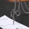 European and American Men's Snake Shaped Pendant Titanium Steel Necklace Jewelry Python Necklace Wrapped Around
