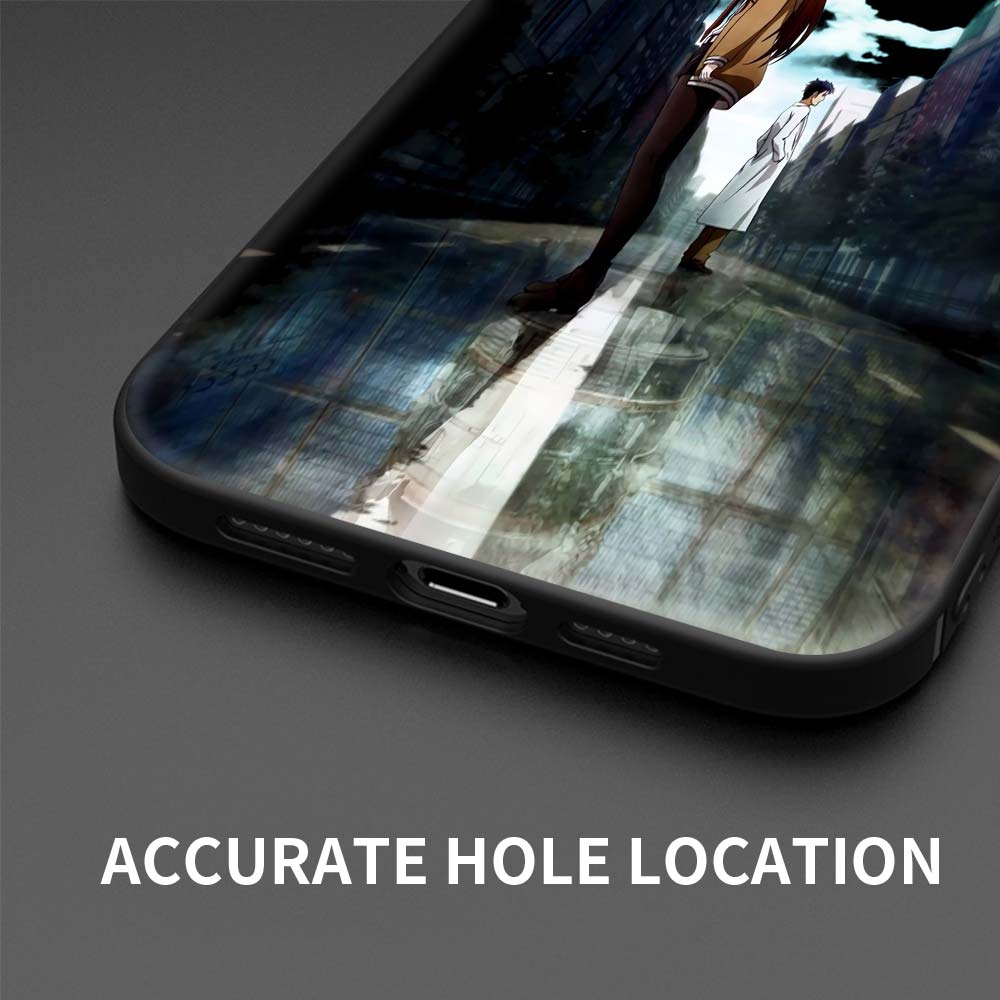 Steins Gate Okabe Anime Manga Luxus Handyhülle Für iPhone 13 14 11 12 Pro Max 7 8 Plus SE X XR XS Weiche Vollabdeckung Schwarze Hülle