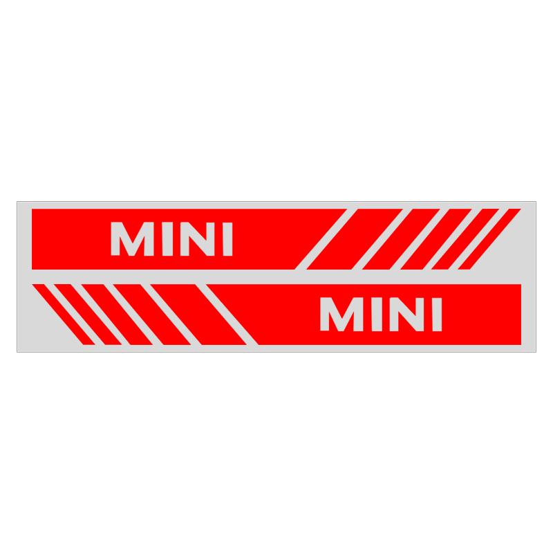 

2pcs Car Rearview Mirror Stickers Side Stripe DIY Decal Car Styling For MINI Cooper R56 Fridge 323 R56 F56 50 60 53 F56 Countryman красный