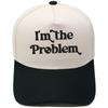 I'm the Problem Fun Embroidery Color Matching Truck Driver Hat Men's and Women's Casual Shade Baseball Cap
