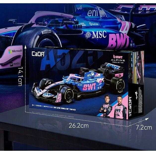 Constructor Cada Alpine F1 A525 Racing Car, 300 Elements