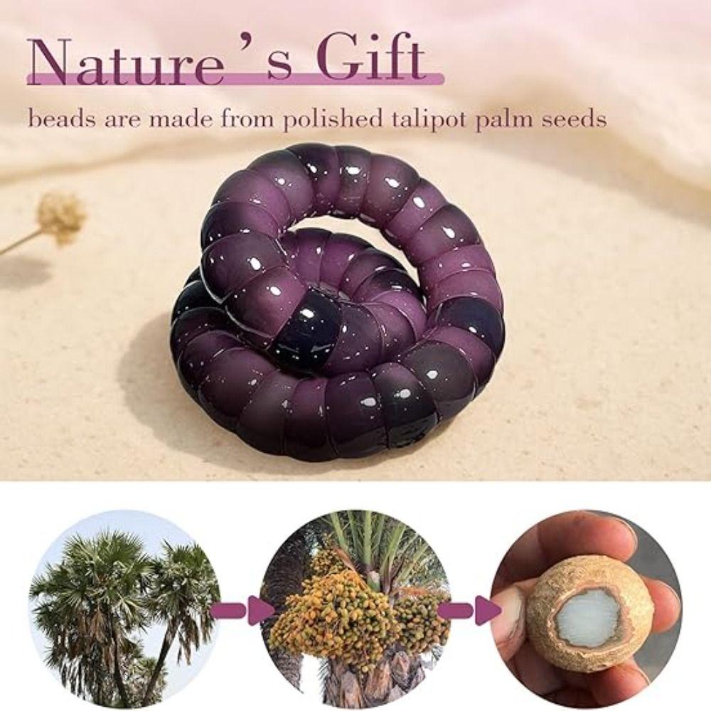 Lucky Pork Intestine Bracelet Purple Grape Color Bangle New Healing Bodhi Bracelet