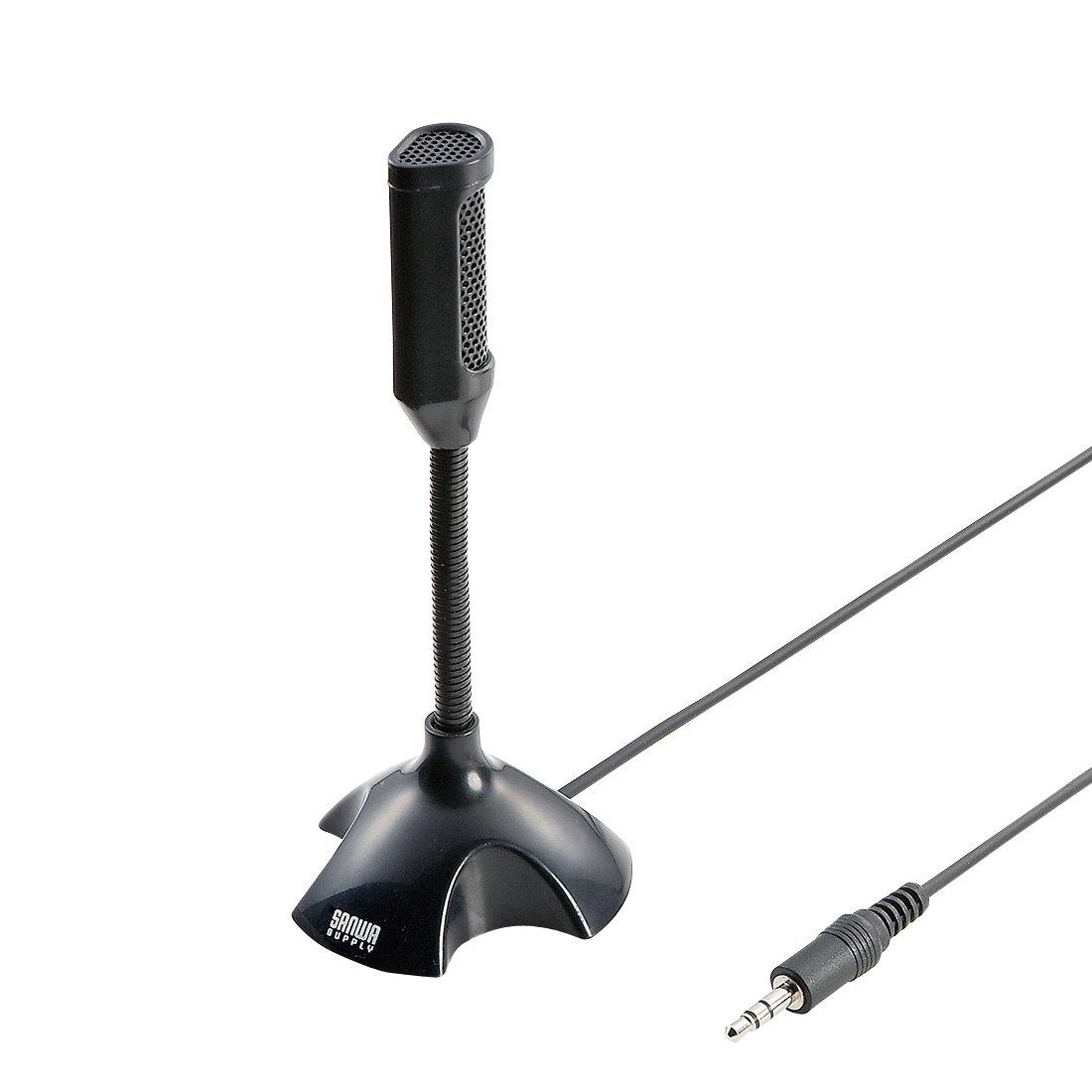 

SANWA SUPPLY Мультимедийный микрофон черный MM-MC15BK чёрный