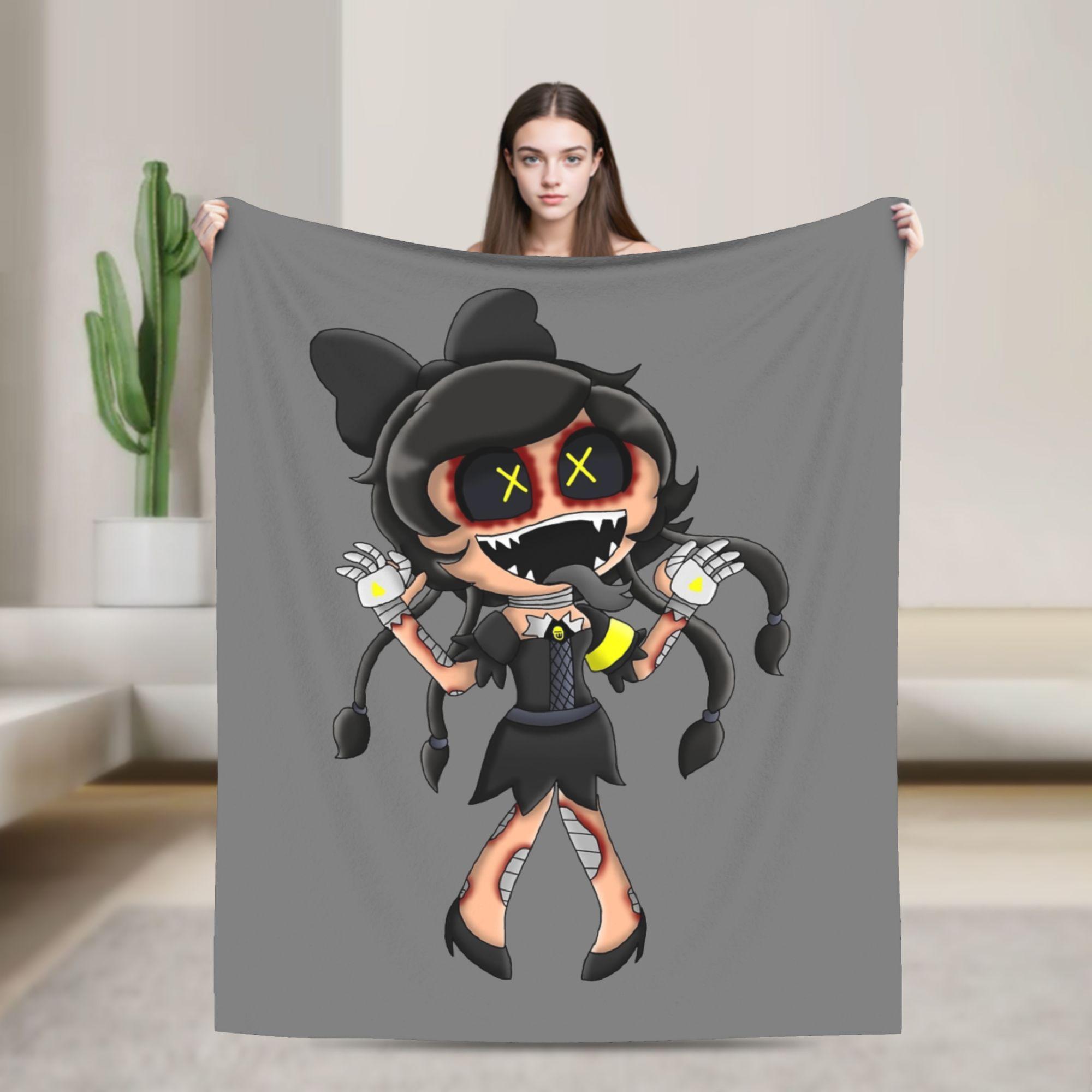 Pandara Jewelry Unisex Cyn Murder Drones Blanket Flannel Print Multi-Function Lightweight Thin Throw Blanket For Bed Outdoor Plush Thin Quilt