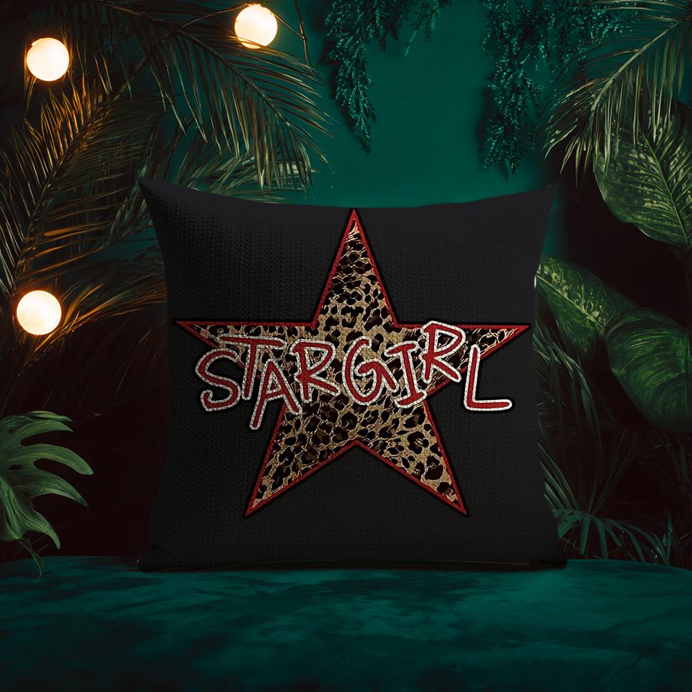 Trendy Style Classic Trendy Brand Printing Cushion Cover Silky Elegant Comfort Sofa Bed Invisible Zipper Beach Pillowcase