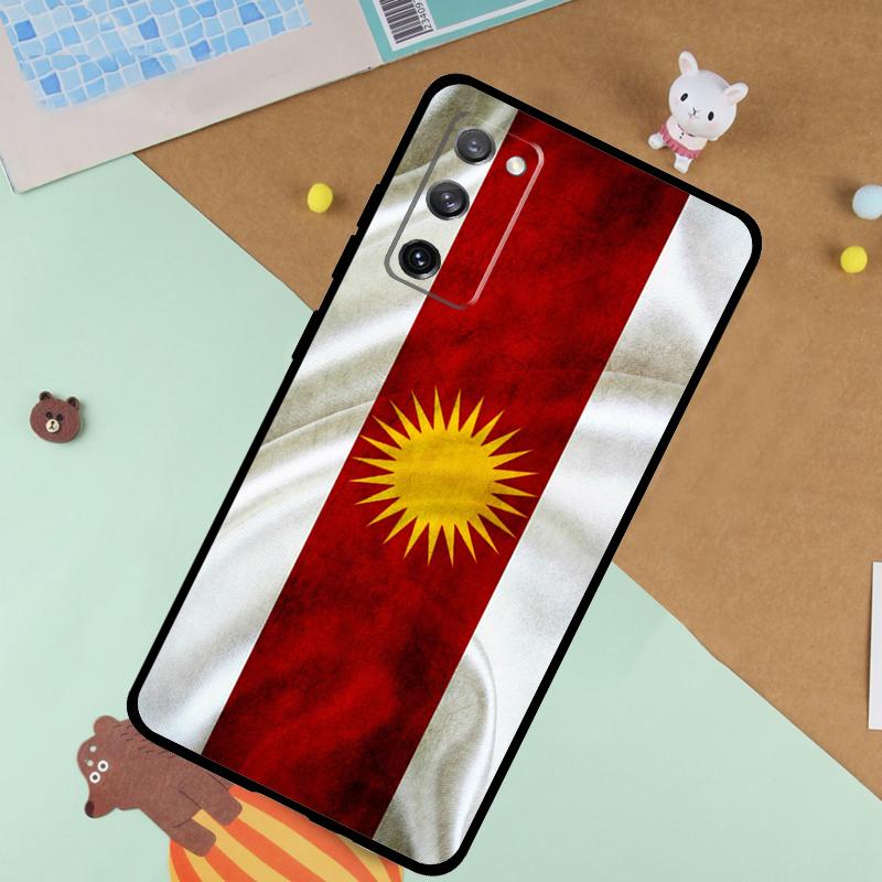 Étui souple Drapeau Yézidi Pour Samsung Galaxy S24 Ultra S9 S10 S20 S22 S23 Plus S21 FE S25 Ultra Housse Funda
