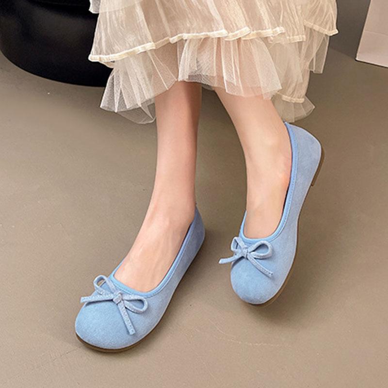 Fashion Comemore Round Toe Casual Sneakers Women Moccasins Summer Candy Color Espadrille Flat Bow Tie Ballet Flats Shoes Loafer Moccasin