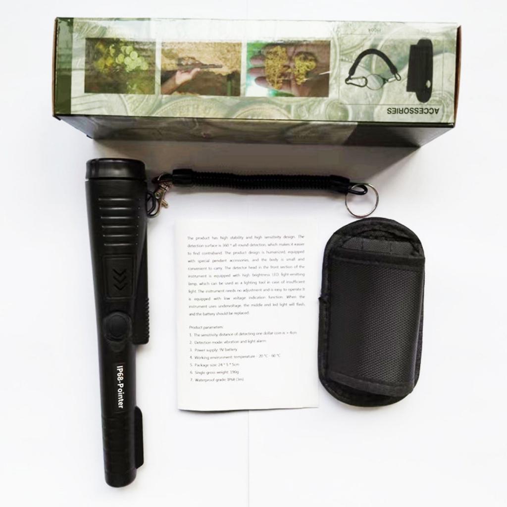 High Sensitivity Handheld Metal Detector Waterproofable Metal Detector 360° Scanning, GP Pointer Suitable for Metal Findingfor Indoor Outdoor