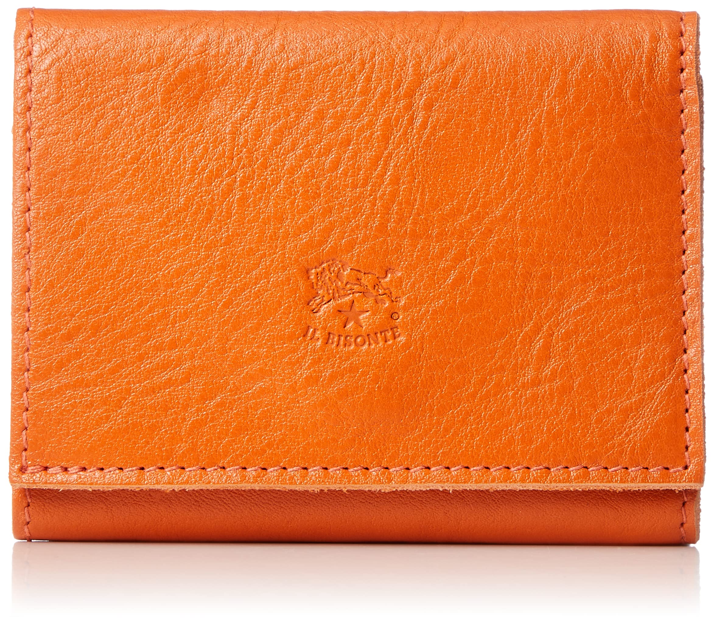 

wallet SMW036PV0005 Orange [IL BISONTE] Tri-fold Women s [Used] оранжевый