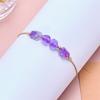 Simple 12 Constellations Colorful Crystals Natural Stone Beads Bracelet for Women Men Handmade Braid Chain Bracelet Jewelry Gift