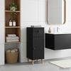 Bathroom Storage Cabinet ALKMAAR Black 30 X 31 X 80 Cm