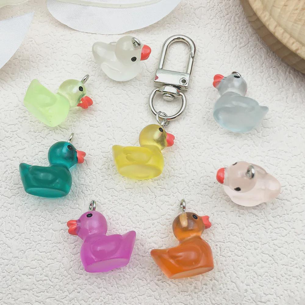 3D Luminous Resin Duck Keychain/Necklace/Bracelet Pendant