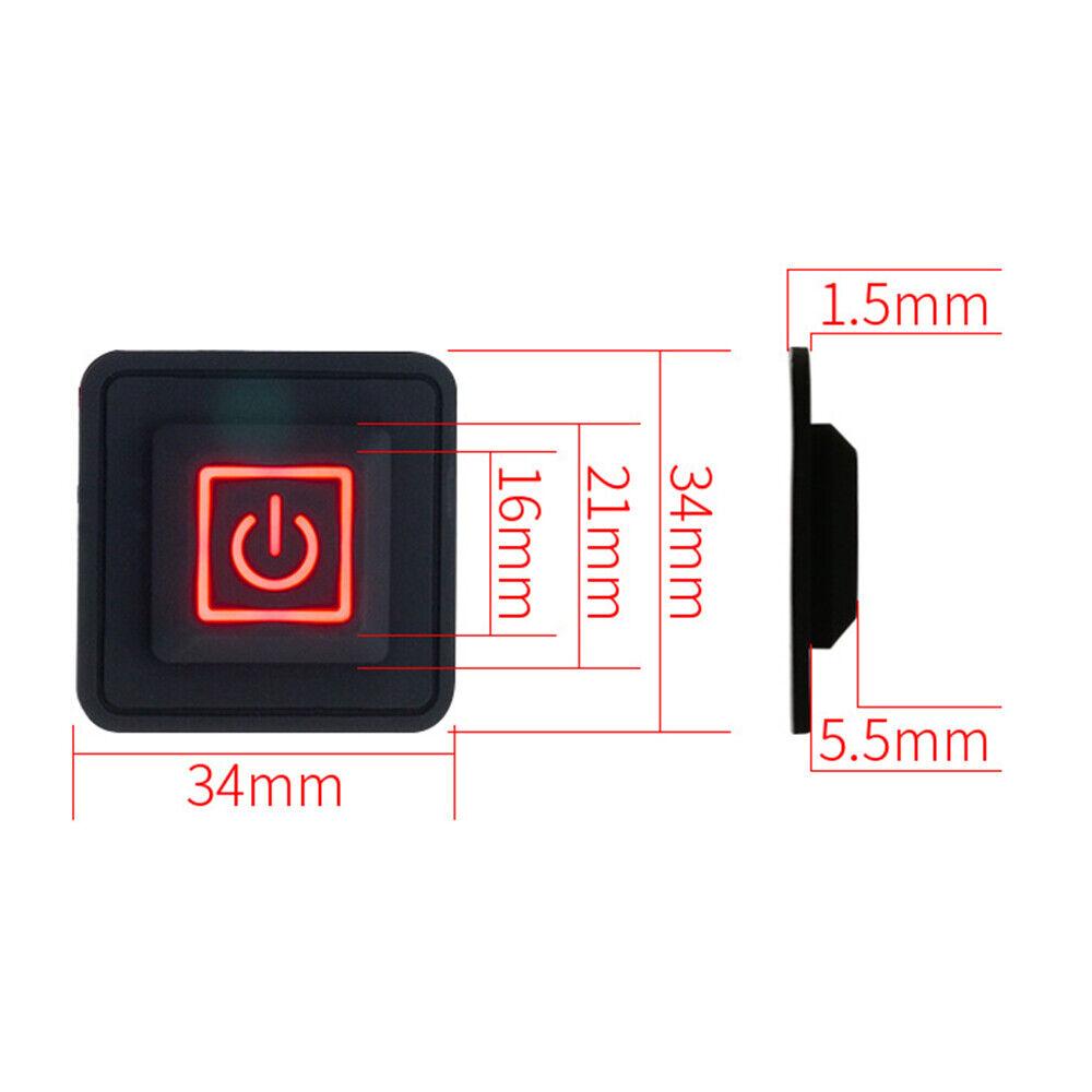 1PCS 3.7-12V DIY Temperature Controller Rheostat Silicone Button Switch Waterproof Temperature Control Switch