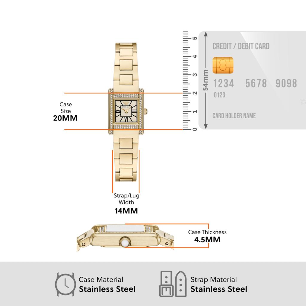 Emporio Armani AR11663 Gold Watch Women's