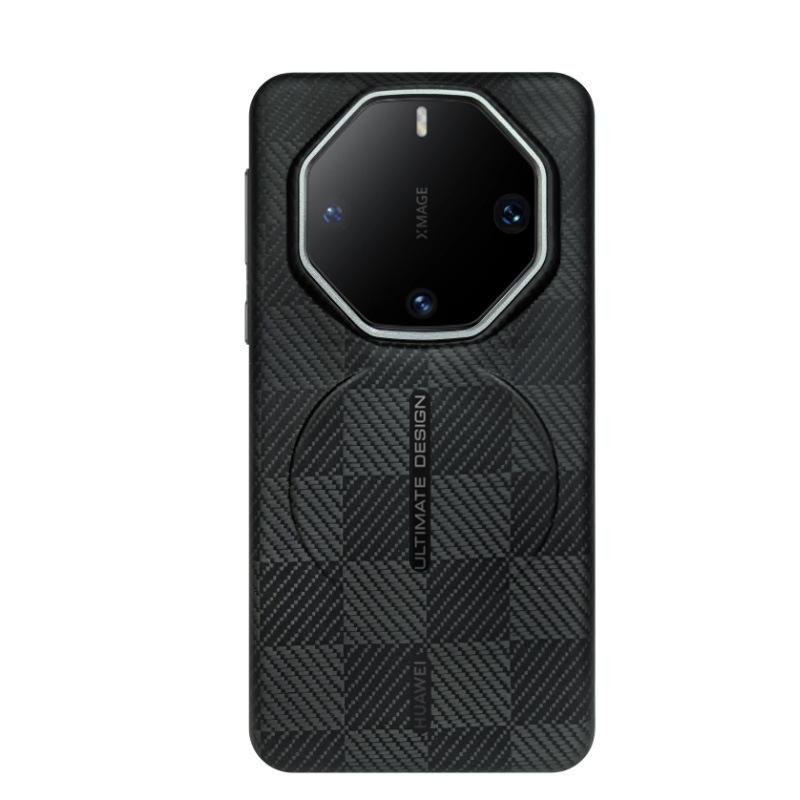 Applicable to Huawei mate60 RS Kevlar Magnetic Mobile Phone Case Aramid Fiber High-grade Hard Case 60RS Protective Case
