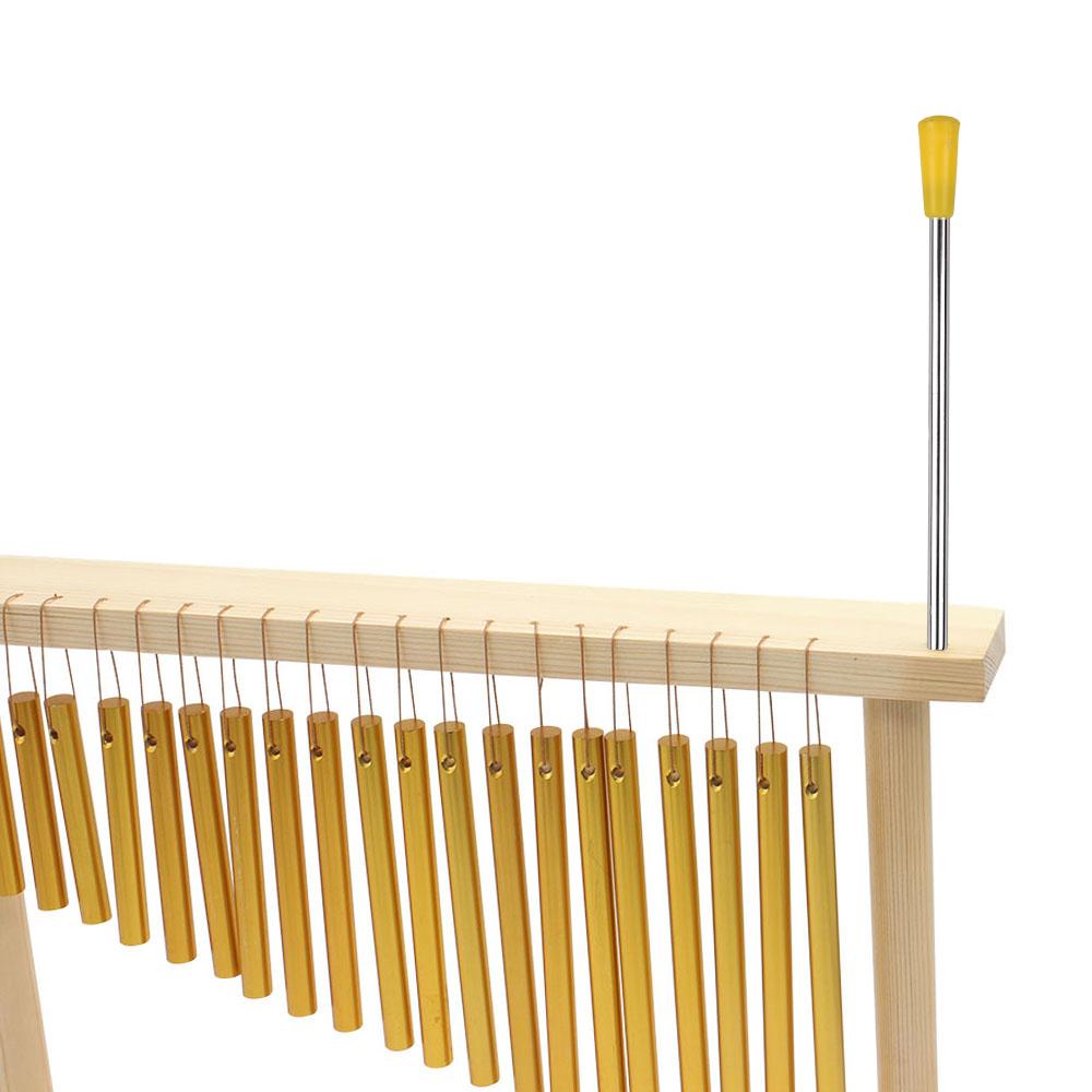 20 Töne Tisch-Glockenspiel 20 Stäbe Einzelreihe Musikalisches Schlaginstrument mit Holzständer Schlägel